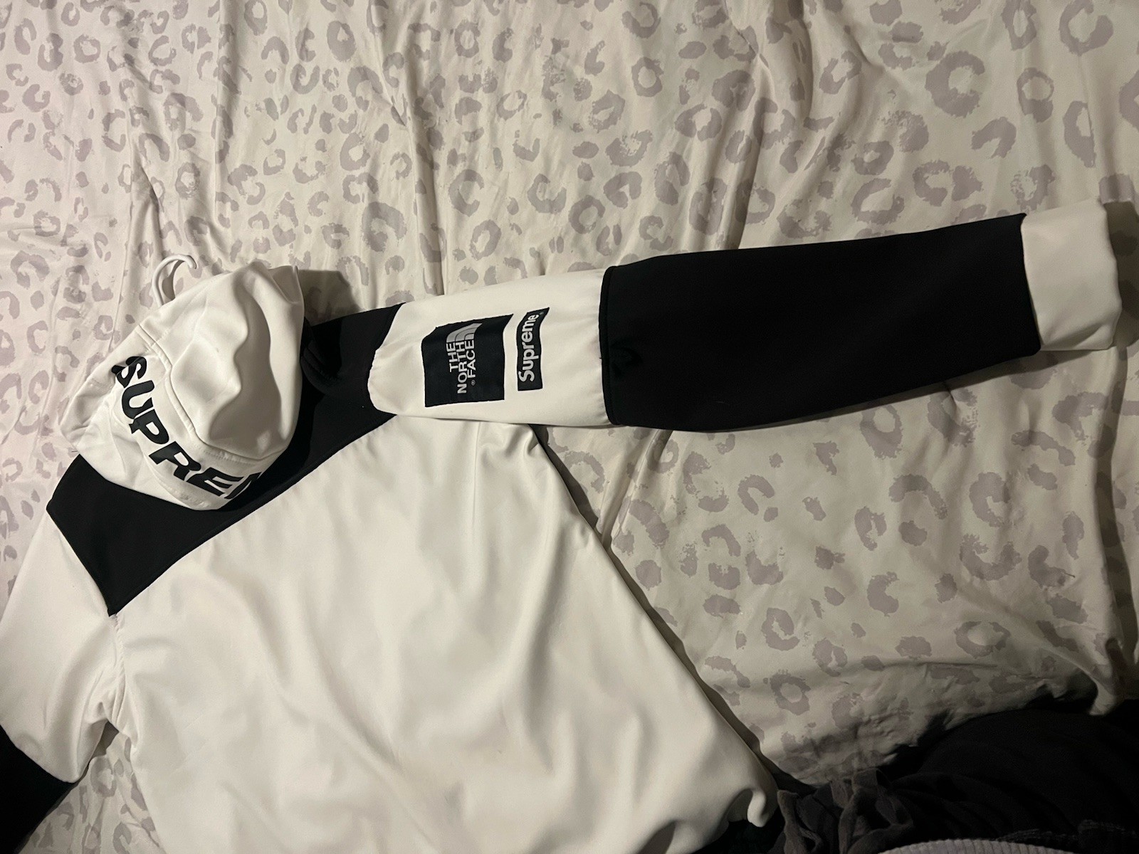 north face supreme soft shell pull over  hoodie - image 3