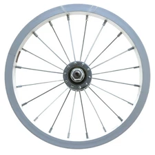 12" Aluminum Front Wheel, Rim Brake, Silver 20 Spoke Bolt On, ETRTO 203-20