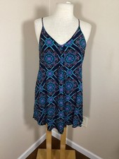 ASTR the Label Strappy Back Geometric Mandala Print Mini Dress Size S