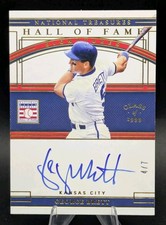 2020 National Treasures Hall of Fame Holo Gold Auto George Brett #HFS-GB #'d /7