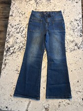 DG2 by Diane Gilman New Classic Stretch Utility Pocket Flare Leg Jean Sz 10