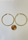 Artisan 925 Sterling Vermeil Post-Back Hoop Earrings 3.6g — photo 3
