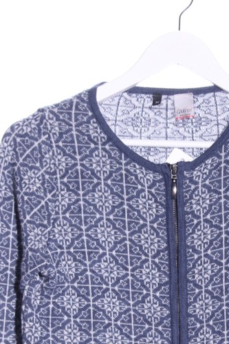 QIERO Cárdigan Mujeres Chaqueta Talla EU 36 azul-blanco look casual - Imagen 3 de 5