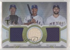 2018 Triple Threads Relic Combos Silver 24/27 Cole Hamels Joey Gallo HOF 6fs