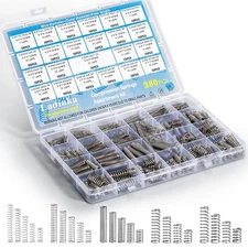 380PCS Stainless Steel Compression Springs Assortment Kit - Small & Tiny Spri...