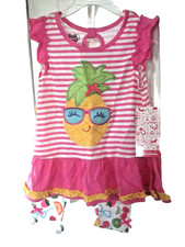 Girls 2 Piece Outfit Size 6 Fun Fruity Design NEW