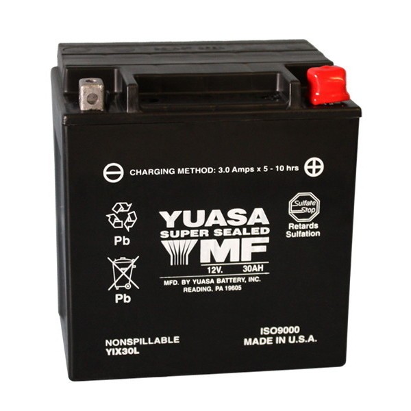 BATTERIA YUASA YIX30L 12V-30AH (SIGILLATA ATTIVATA - FACTORY SEALED)