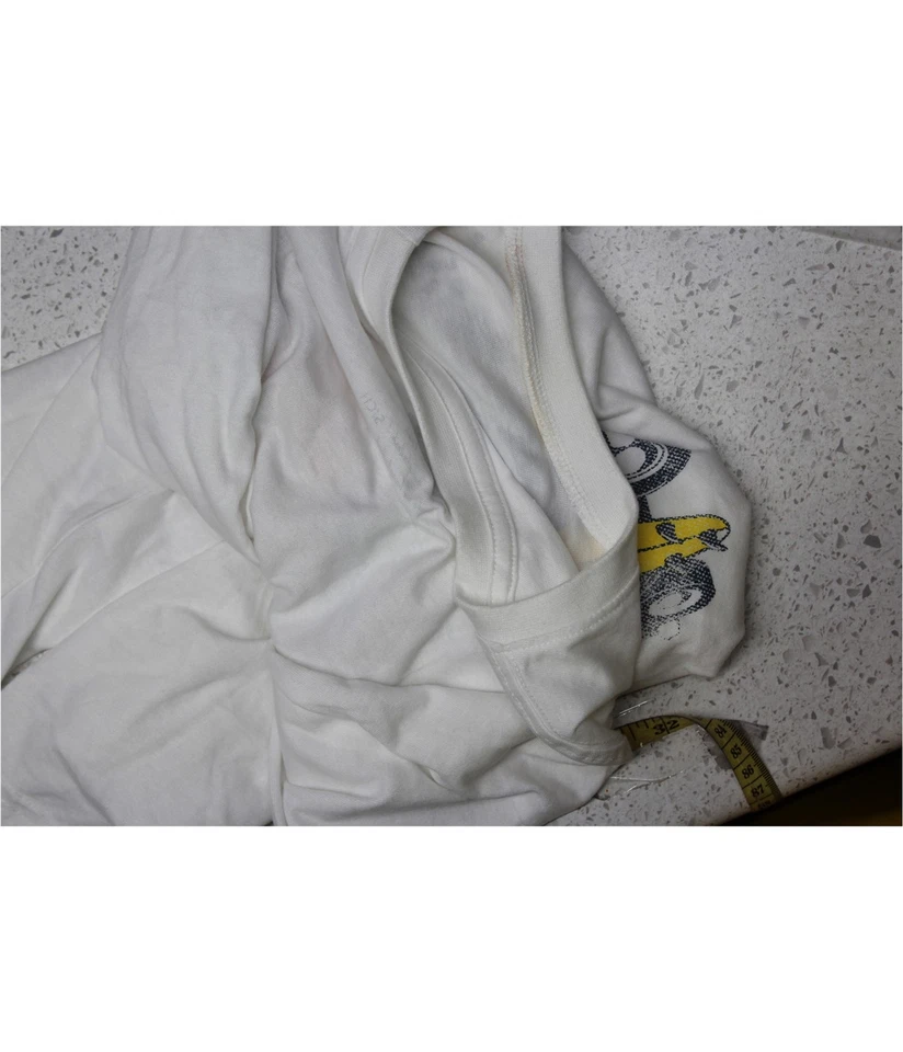 Camiseta gráfica vintage resistente a la intemperie para hombre, blanca, S Foto 2 de 3