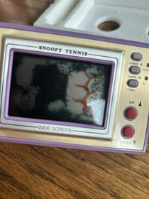 Game & Watch Snoopy Tennis - Complete in Box BAD SCREEN BLEEDING
