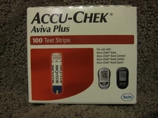Accu-Check Aviva Plus Blood Glucose Test Strips 100 Exp: 2025-11-30