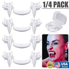 4 PCS Halloween Vampire Fangs Teeth for Adult Kids Party Cosplay Horror Props US