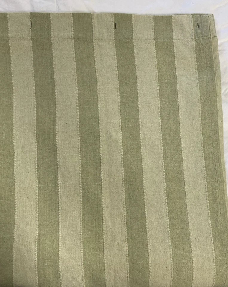 Cortina de ducha de tela a rayas verdes Pier 1 72x72 apio Foto 3 de 4