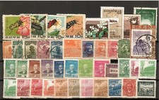 China: 42 ältere Marken aus China (siehe scan)