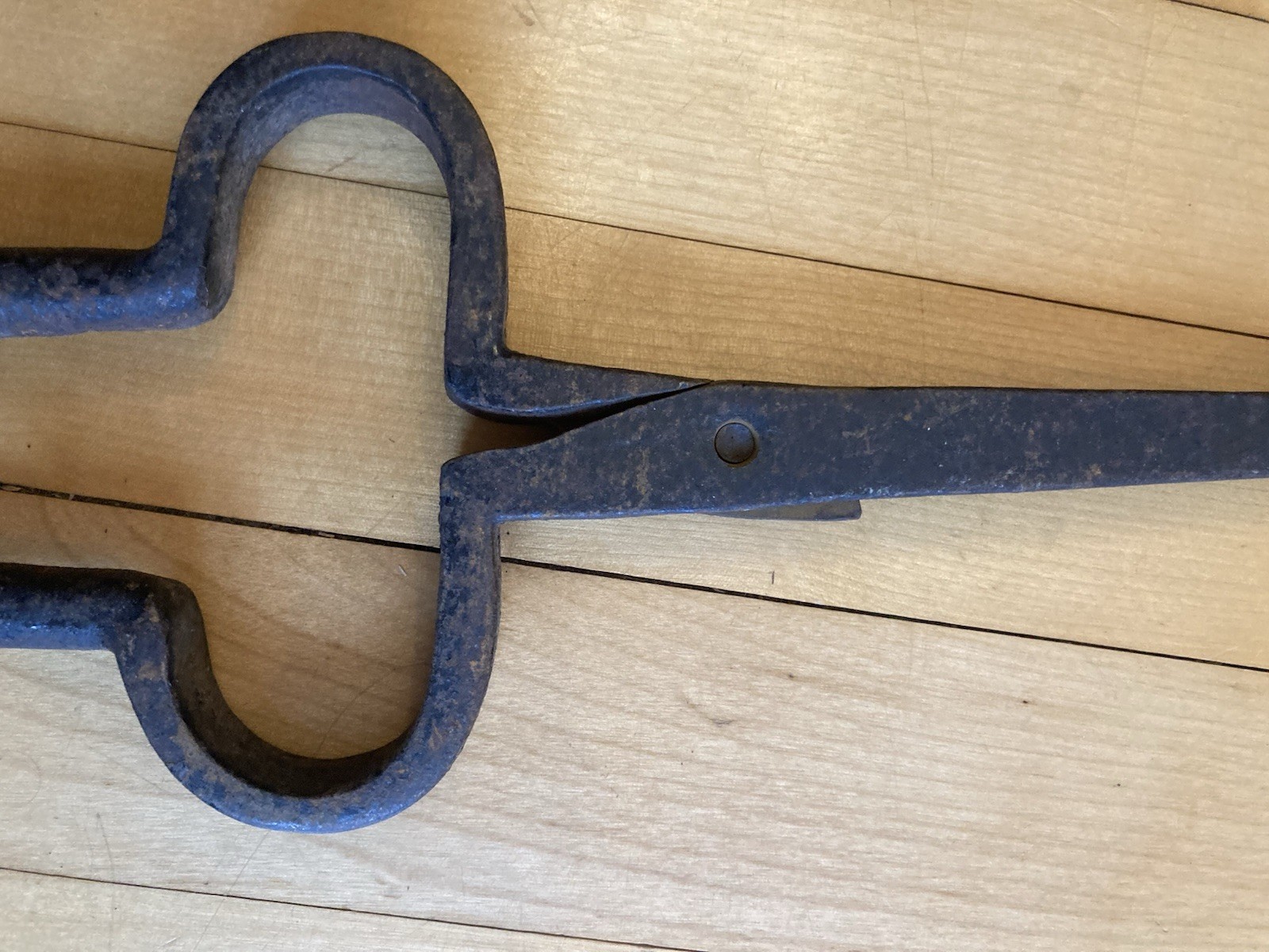 Antique Wrought Iron ember tong early 19th C Fireplace Tool