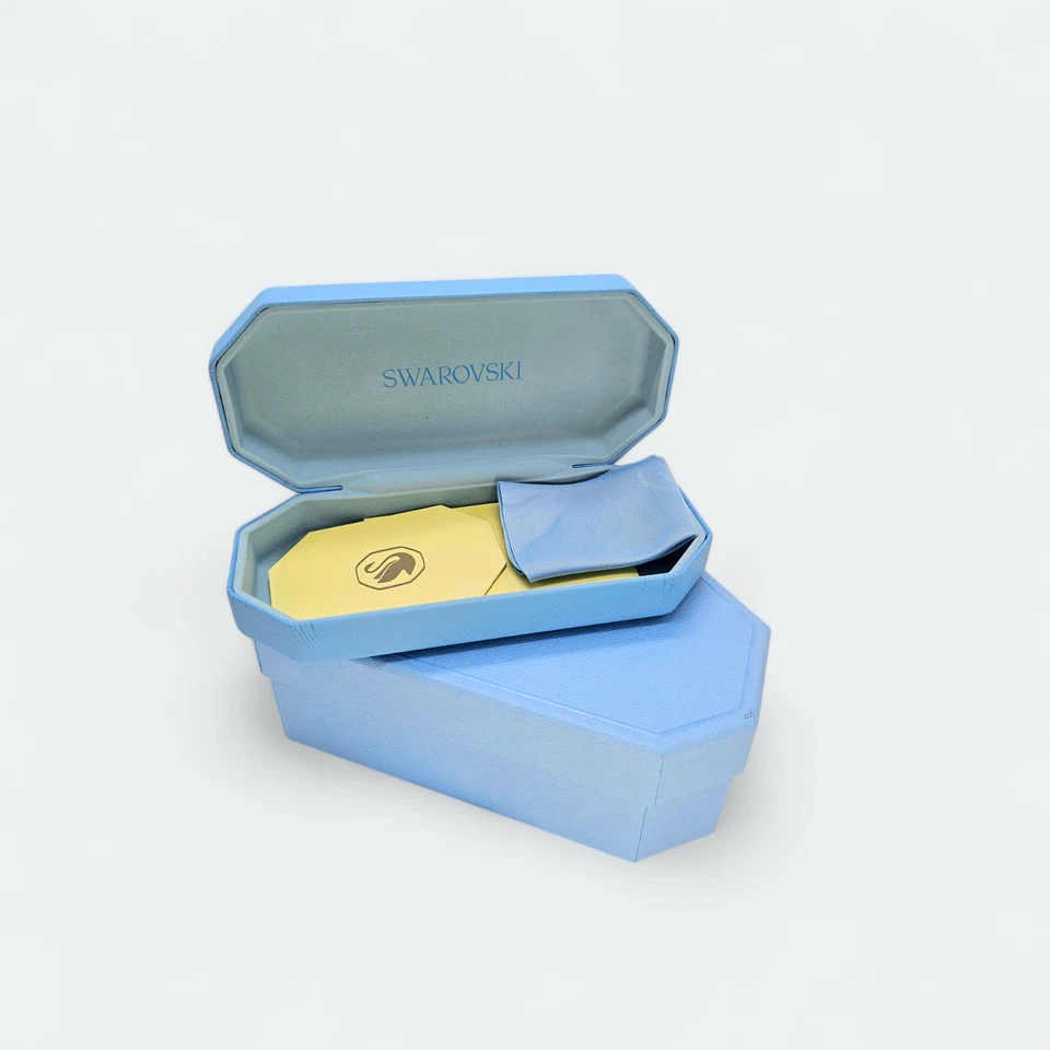 Nuevo SWAROVSKI Auténticas Gafas de sol Gafas de sol AZUL Estuche rígido Foto 2 de 4