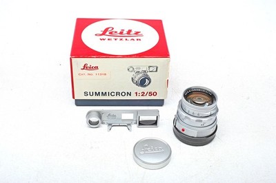 Leica M 50mm f2 Dual Range Summicron Lens 50/2 DR+Goggles+Box+LATEST/LAST SERIES