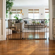 Ingenuity Extra-Wide Baby/Pet Gate, 44-72" W x 36" H, Bronze, Pressure/Hardware