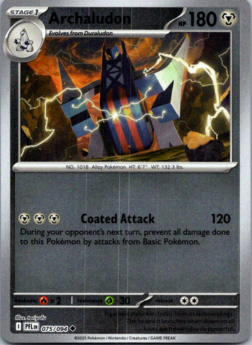 Archaludon 075/094 Phantasmal Flames Reverse Holo Uncommon