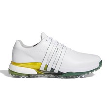adidas Mens Tour 360 Golf Shoes 2024 - White/Green/Yellow - IH8540