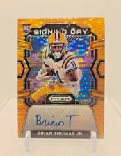 2024 Panini Prizm Draft Signing Day Orange Pulsar Brian Thomas Jr ROOKIE Auto/49