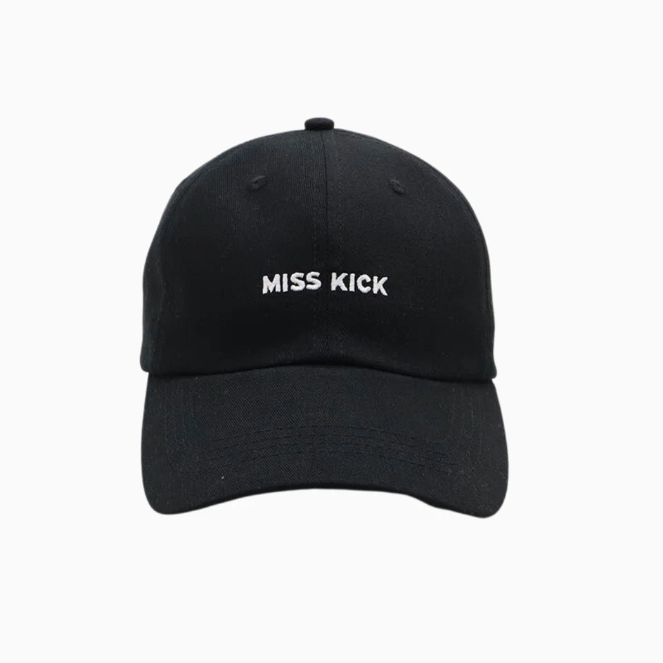 Miss Kick Baseball Cap Womens Hat Black