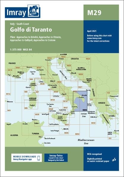 Imray Chart M29: Golfo di Taranto by Imray NEW Free UK Delivery - Image 6