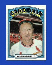 1972 Topps Set-Break # 67 Red Schoendienst NR-MINT *GMCARDS*