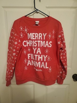 Home Alone LIGHT UP Christmas Sweatshirt Works Great Size Large Great Condition