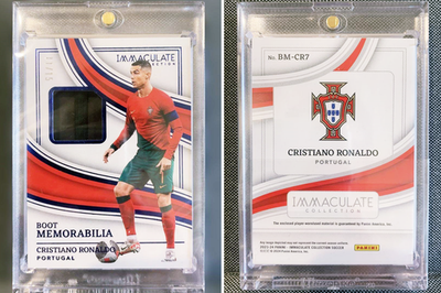 Cristiano Ronaldo Soccer Card 15 Limited SSP Boots Memorabilia