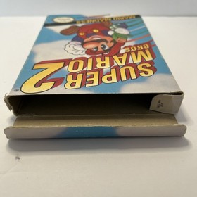 Super Mario Bros 2 NES Cartridge & Box (Authentic, Box Damage) Not tested! 