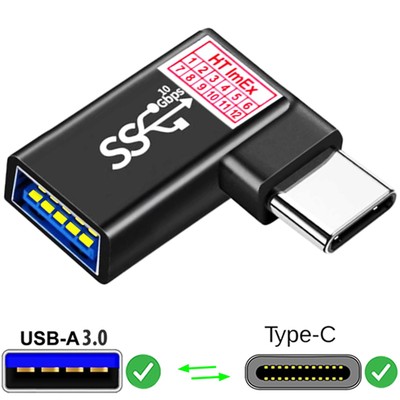 USB 3.2 Adapter OTG Typ C zu A 90 Grad (Gen.2) für Aorus X7 DT v6 v7 X7 v6 v7