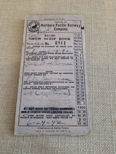 1942  Cole Bros Circus Show Scrip Ticket Book Northern Pacific Railway Railroad 