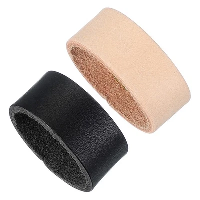 2 Pcs Passant En Cuir Pour Ceintures De 1.1" De Largeur, Noir/Kaki - Photo 1/4