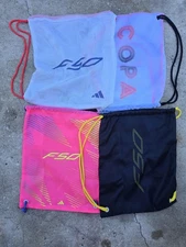 Set of 4 Adidas String Dust Bag Gym Drawstring Soccer Cleats Backpack 