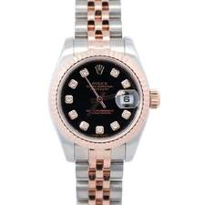 Rolex Datejust 26mm Black Dial Watch Ref# 179171