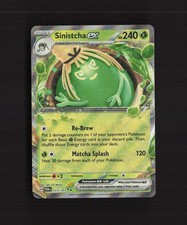 Sinistcha ex 023/167 Twilight Masquerade carta Pokemon Holo ultra rara quasi nuova
