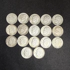 Lot of 17 Roosevelt 90% Silver Dimes 1960s