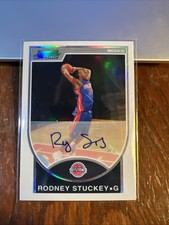 Rodney Stuckey 2007 Bowman Draft Picks & Stars Chrome Rookie Refractor Auto /599