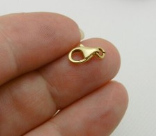 5mm X 8.5mm Polished Lobster Claw Clasp Real 14K Yellow Gold