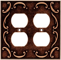 Brainerd 64258 French Lace Double Duplex Outlet Wall Plate / Switch Plate / Cove on sale Brainerd 64258 French Lace Double Duplex Outlet Wall Plate / Switch Plate / Cove on sale