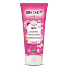 Image of Weleda Organic Natural Love Pampering Creamy Body Wash (200ML) - Damascena Rose