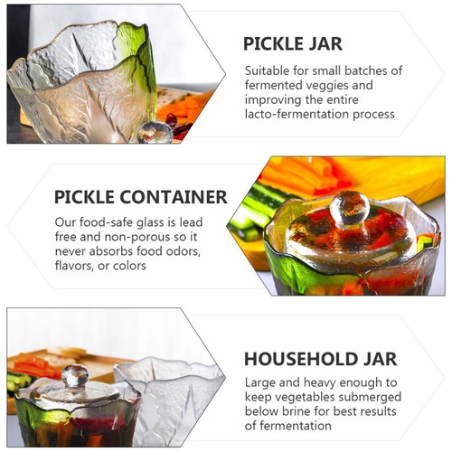 Küchenglasbehälter Einlegeglastopf Kimchi-Einlegetopf Kimchi-Glasbehälter - Bild 12 von 12