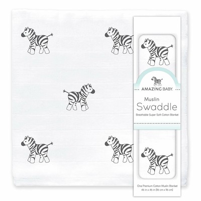 black muslin swaddle