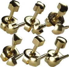 Studex Gold Earrings 6 Pairs of 4mm 16ga Thick Post W/ FREE Ear Piercing Gel