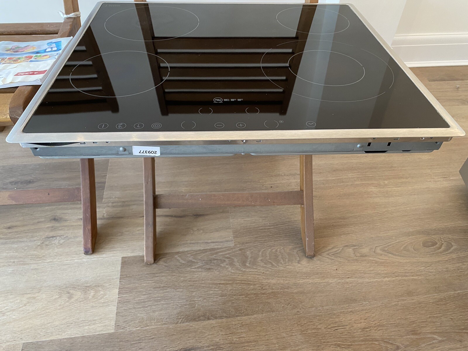 NEFF T13D20N0 ceramic hob with black glass trimmed stainless steel eBay