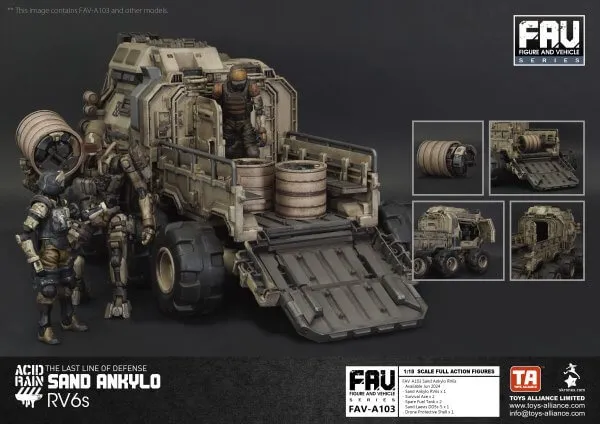 アシッドレイン　SAND ANKYLO RV6s & BUNKER SET In Stock) TOYS ALLIANCE x Acid Rain 1:18 FAV-A103 Sand