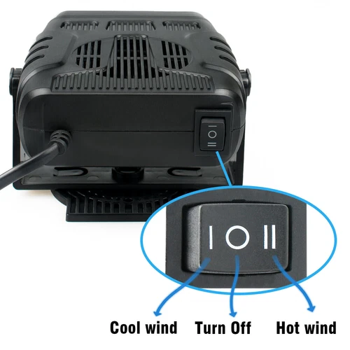 Car Heater 12V 120W Portable Electric Heating Fan Defogger Defroster Demister - Picture 9 of 23