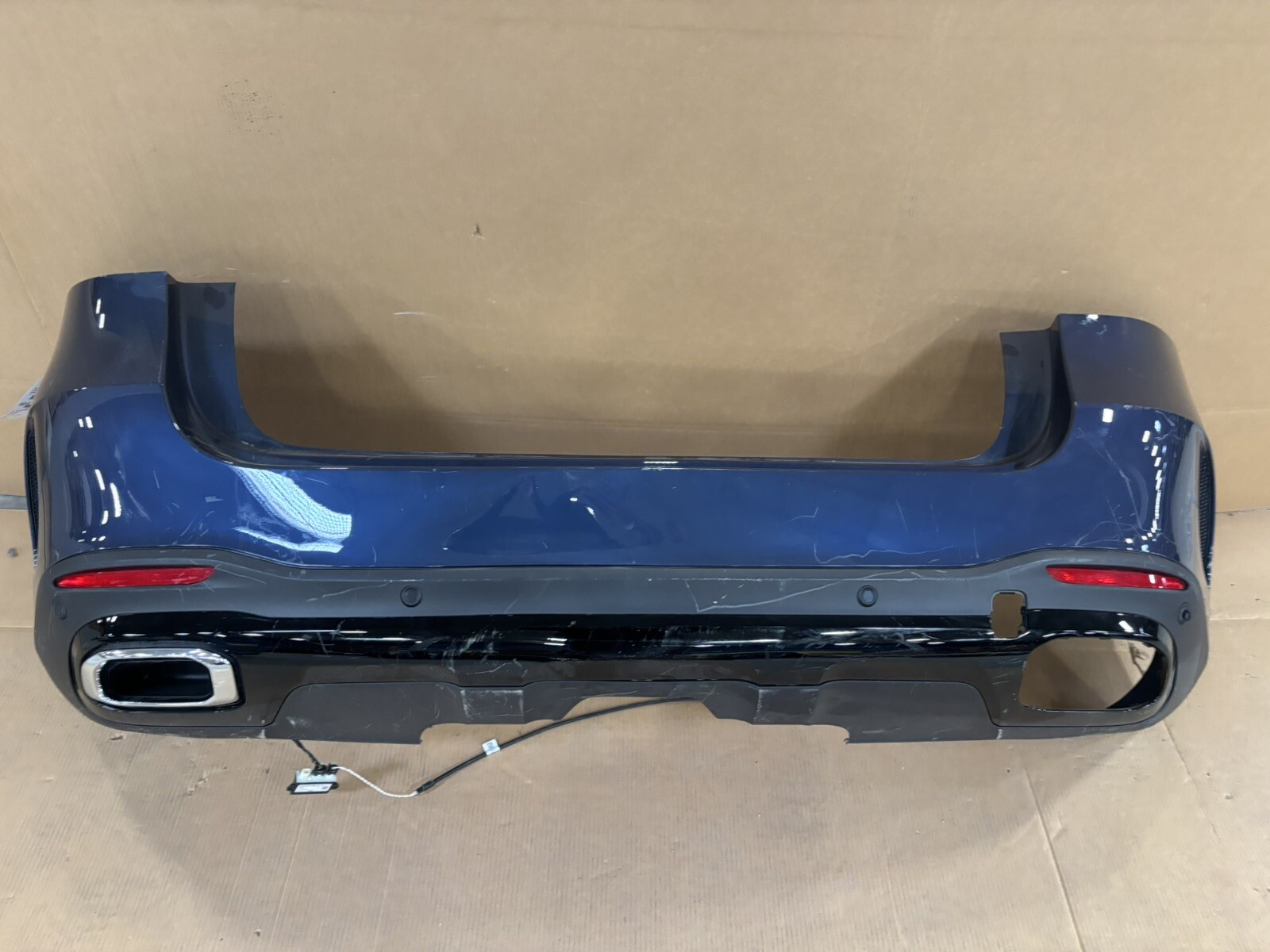 Ms556 2020-2025 MERCEDES GLE 350 450 580 AMG Look Rear Bumper Assembly Blue ...