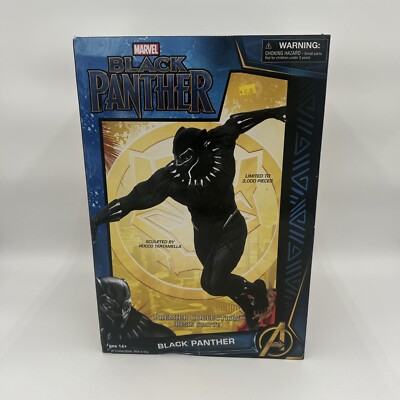 Marvel Avengers Black Panther Premier Collection Resin Statue 493 Of 3000 16 