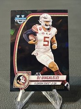 2024 Bowman Chrome U Sapphire /10 DJ Uiagalelei Black Refractor #48 FSU